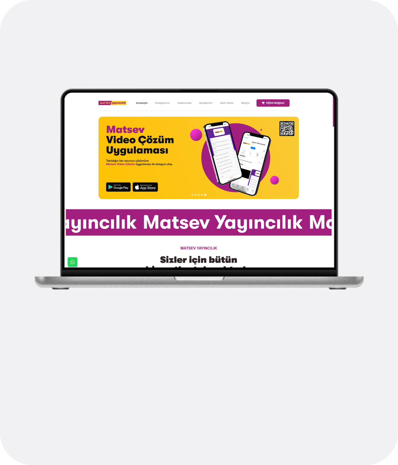 Matsev Yayıncılık - Website Tasarımı